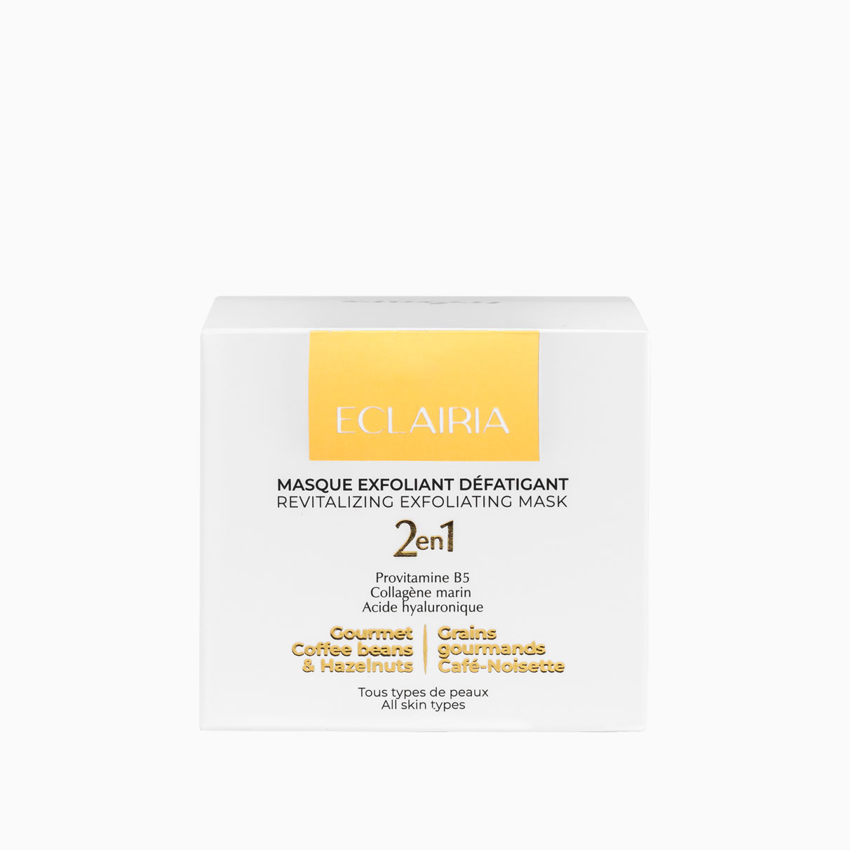 Masque exfoliant défatiguant 2en1 ÉCLAIRIA – Image 3