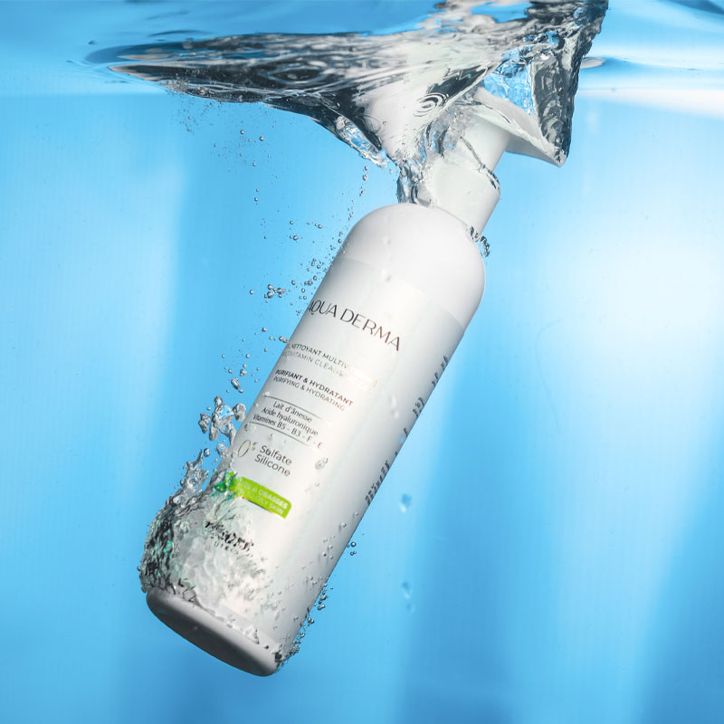 Gel nettoyant multivitaminé AQUADERMA peaux grasse – Image 2