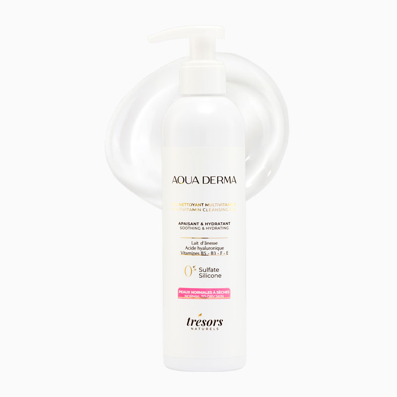 Gel nettoyant Aqua Derma pour peau sèche - Produits Cosmétiques Naturels En Tunisie