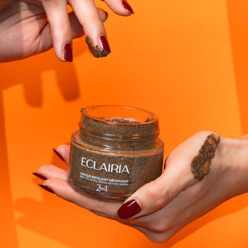 Masque exfoliant défatiguant 2en1 ÉCLAIRIA – Image 2