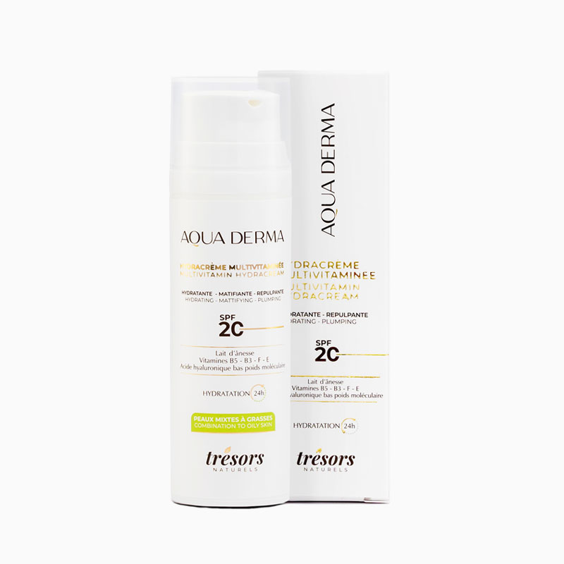 Hydracrème multivitaminée SPF20 AQUADERMA Peaux mixtes à grasses – Image 3