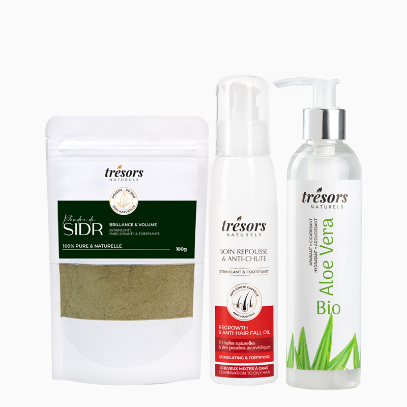 Soin Anti chute & Poudre Sidr & Gel Aloé Vera – Image 2